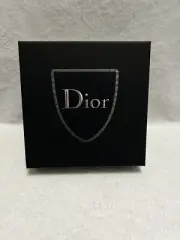 Christian Dior Silver Black Empty Square Gift Storage Box Opt Perfume Insert
