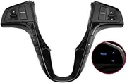 DYUZUEMGTK Steering Wheel Button Fit for Hyundai Verna Solaris 2011-2016 Steering Wheel Audio Volume Music Control Car Switch Accessories(High-Piano Black)