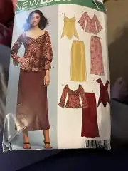 New Look 6406 Size A 10-22 Skirt, Top