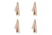 4PK Linen House Aria Nude Cotton/Bamboo Quick Dry Soft Face Washer 33x33cm Pink