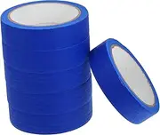 FOYTOKI Flexible Crepe Paper Masking Tape 6 Rolls Painters Tape Adhesive Writable Surface Wall Painting