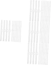 RORPOIR 4sets Window Blind Slat Hangers Vertical Blind Accessories Replacement Slats for Blind Fixers 30pcs*4