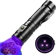 UV Torch, 30 W Black Light, Type-C Rechargeable 365 nm Black Light Torch UV Lamp for Resin Curing, Detection of Animal Urine, Blood Tracking, Amber, Scorpion, Pet Urine Detector