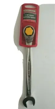 11/16" Sidchrome Geared Ratchet Combination Spanner Ring Open End