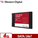 WD 紅標 SA500 4TB 2.5吋 SATA NAS專用 SSD 固態硬碟 WDS400T2R0A