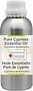 Greenwood Essential Pure Cypress Essential Oil (Cupressus sempervirens) 100% Natural Therapeutic Grade Steam Distilled for Personal Care 300ml (10oz)