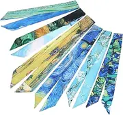 [WOFASHPURET] Silk Scarf Handbag Handle Purses Womans Wallet Scarves Hair Ribbons for Women Bandana Headband Satin Scarves Satin Scarf Hair Scarf Wallet for Women