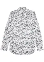 Paul Smith Floral-print Cotton Poplin Shirt - White - 38 (C15 / S) 38 (C15 / S)