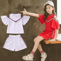 在飛比找ETMall東森購物網優惠-洋氣大童女孩衣服12歲夏裝