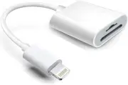 Lightning to SD & TF Card Reader Adapter, Apple MFi Certified 2 in 1 Micro SD TF