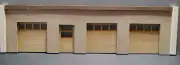 FRONT ONLY-1/24 SCALE 3 BAY GARAGE/SMALL ENTRY DOOR OPENING DOORS UNFINISHED