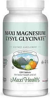 Kosher Magnesium Glycinate with Lysl by Maxi Health | For Sensitive Stomachs | Better Absorption and Less Laxative Effect | Gluten-Free, Quality Ingredients for BETTER OVERALL HEALTH - Tablets