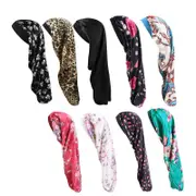 Sleep Cap Satin Silk Bonnet Wrap Hat Headwear Hair Sock Long Head Cover Turban