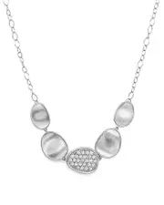 Marco Bicego 18K White Gold Lunaria Diamond Collar Chain Necklace, 16.5 OS