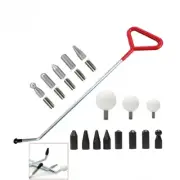 Car Dent Repair Hooks Stainless Steel Push Rods, Auto Dent Removal Crowbar Kit