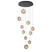 Vencha Yoyo 10 Light Tri-Colour LED Pendant - Black