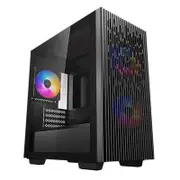 Deepcool Matrexx 40 Fs Micro-Atx Case, 3Xtri-Color Led Fans, Tempered Glass