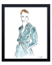 Ready2HangArt Blue Trench Framed Print Wall Art