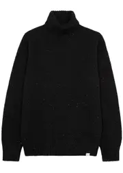 Les Deux Gary Roll-neck Stretch-wool Jumper - Black - M M