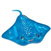 Swimline 88" Dark Blue Manta Ray Ride-On Swimming Pool Inflatable Raft