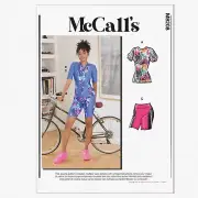 ChicCycle Stitch Kit: Misses' Bike Top & Shorts, Sizes 16-24, Multicolor (Code M