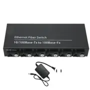 Tx1310nm RX1550nm Ethernet Fiber Switch 6 Optical Port 2 Electrical Port Up Fit
