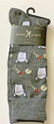 Chinese Takeout Socks Marc Ecko Men's Dress Casual Novelty Gray New
