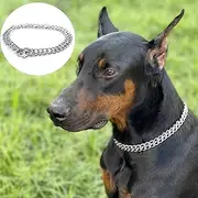 JYHY Luxury Dog Choke Collar Slip P Chain -Pet Iron Metal Double Chain Row Neck Walking Training Small Medium Large Dogs,60cm