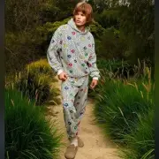 NWT Madhappy x Vilebrequin SWEAT SET Hoodie & Joggers MED Unisex Mosaic Moorea