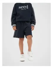 [Seed Heritage] Core Track Short in Midnight Blue