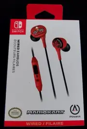 PowerA Mario Kart Wired Earbuds Nintendo Switch.