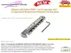Gibson Faber TPWC-'59 Vintage Spec ALU Compensated Wraparound Tailpiece, Nickel