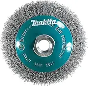 [Makita] 1 Piece - 4.5" Crimped Wire Wheel Brush For 5-9" Grinders - Light-Duty Conditioning For Metal - 4-1/2" x 5/8-Inch | 11 UNC