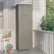 Outdoor Storage Cabinet Garden Patio Sheds Deck Tool Shelf Rack Tall Cupboard