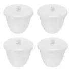 4 Pcs Crucibles for Melting Metal Crucible Cup with Lid Cover 200ml