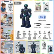 Remote Control Toys Blue Intelligent Robot Gesture Sensing Music Story Boys Gift