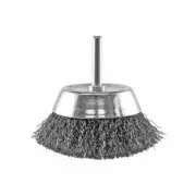 Crimped Cup Brush- Rocket, Steel 75mm x M6