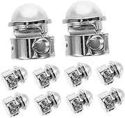 SMASOLO 10Pcs Spring Cord Locks Toggle Stoppers for Drawstrings for DIY Projects Backpacks Sportswear and More Lightweight and Portable Design
