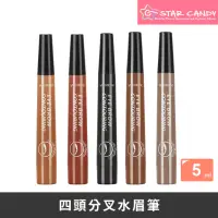 在飛比找momo購物網優惠-【STAR CANDY】四頭分叉水眉筆 5ml 免運費(水眉