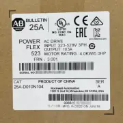 25A-D010N104 New Sealed AB 25A-D010N104 PowerFlex 523 4kW 5Hp AC Drive HT 1PCS