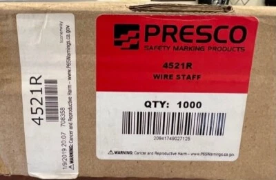 PRESCO PRODUCTS 4521R Marking Flag, Red, Quantity 1000