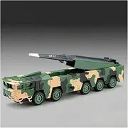 Die-cast 1:50 Dongfeng 17 Missile Launch Car Models Alloy Diecast Sound Light Simulation Military Engineering Vehicle Memorials Miniature Vehicle