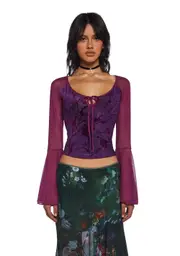 [dELiA*s by Dolls Kill] October Enchantment Long Sleeve Top