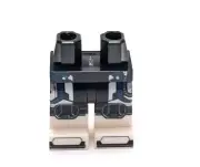 Lego - Minifigure Legs - White Black Blue, Armor, Boots, Marvel