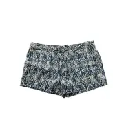 NWT Cynthia Rowley Abstract Ikat Blue Linen Shorts