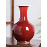 釉紅花瓶 一次一對 香案擺設 神房擺設 行台擺設 宴王 神明用品