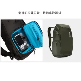 Thule EnRoute Camera 20L 相機後背包-軍綠/黑 (TECB-120) 廠商直送