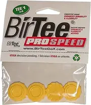 BirTee Pro Golf Tees - Size #1 (1/4") Individual Size Packs - 4 Tees Per Pack. Winter/Mat/Simulator Tees