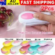 2Pcs Plastic Bag Sealer Heat Sealing Mini Machine Handheld Portable Seal Tool