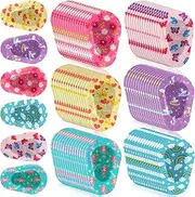 Panelee 90 Pcs Adhesive Eye Patches for Kids Girls Designs Cotton Adhesive Bandages for Girls Toddler, 6 Styles
